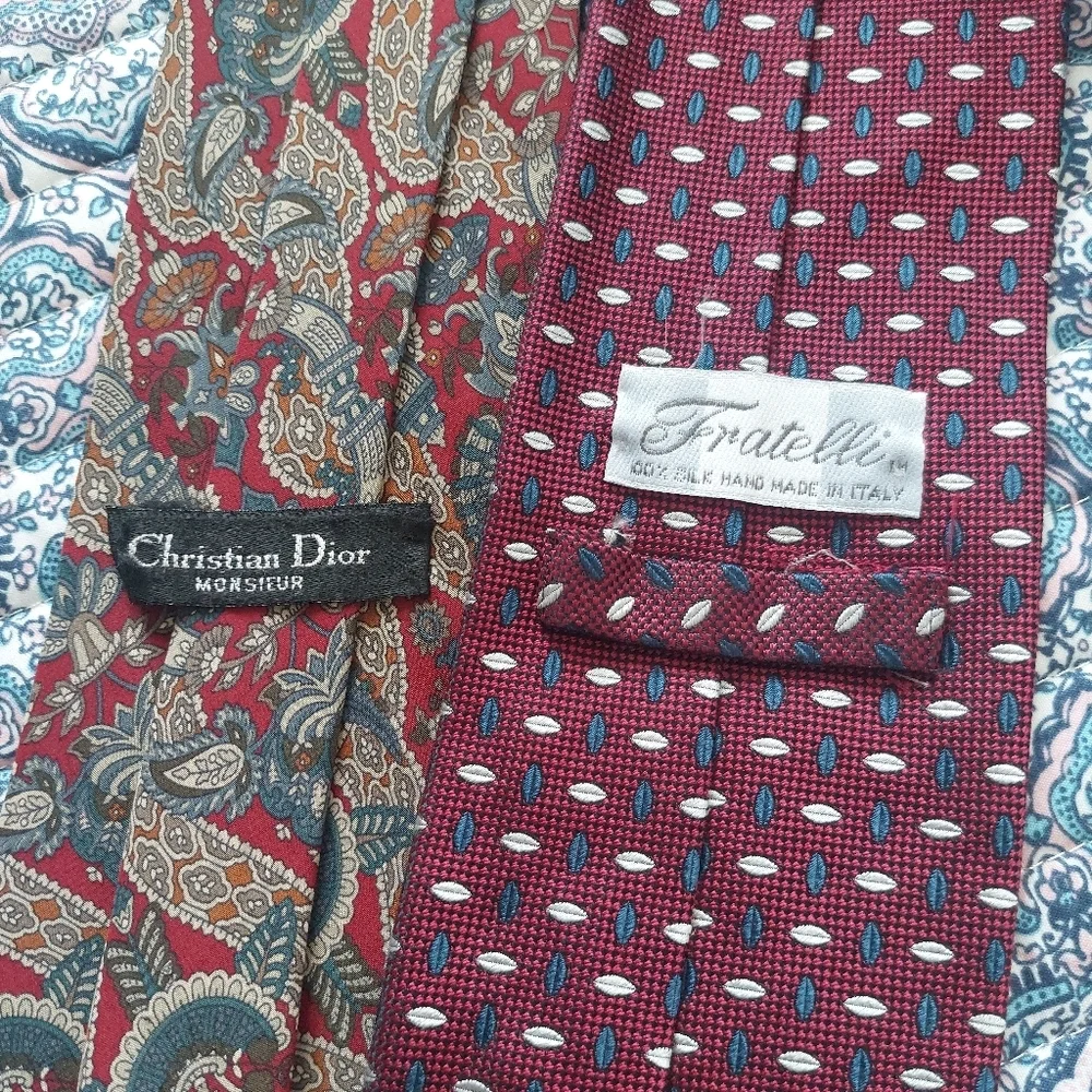 Vintage Christian Dior Monsieur Fratelli Ties‎ Bundle